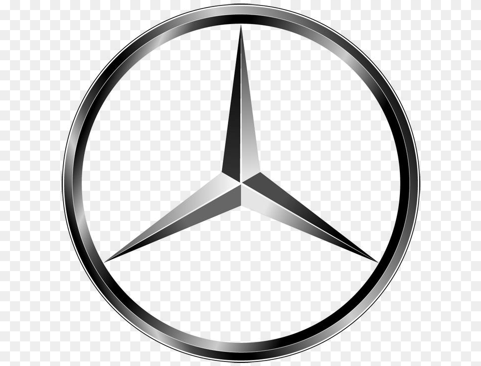 Mercedes Logo Transparent Background, Symbol, Blade, Dagger, Knife Free Png