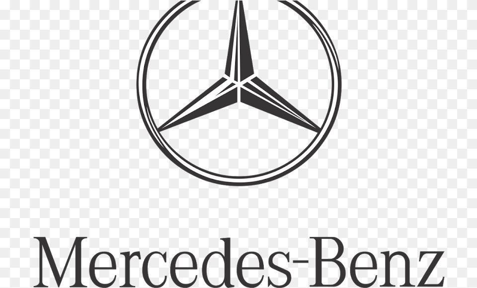 Mercedes Logo White Background, Symbol, Emblem, Star Symbol Png