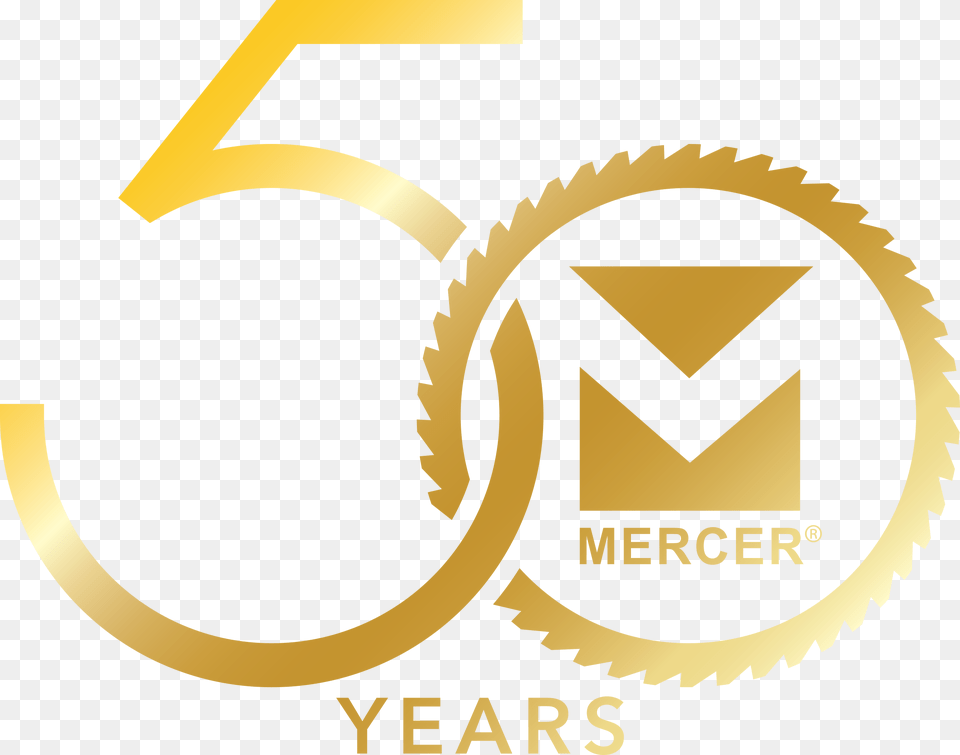 Mercer 50th Logo Golden 50th, Cross, Symbol Png Image