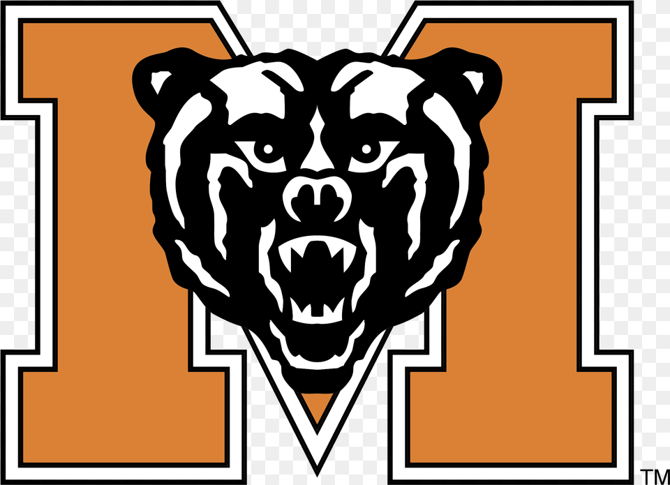 Mercer Bears Logo Mercer University Logo, Stencil, Baby, Person, Face Free Transparent Png