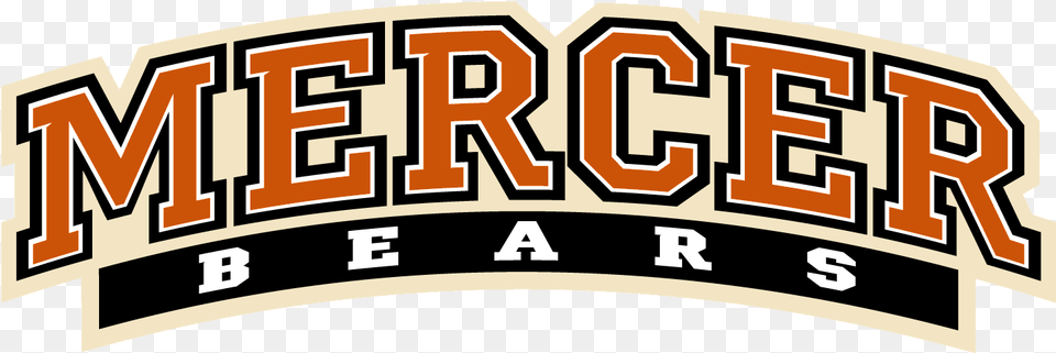 Mercer Bears Wordmark Mercer University Bears Logo, Scoreboard, Text, Architecture, Building Free Png Download