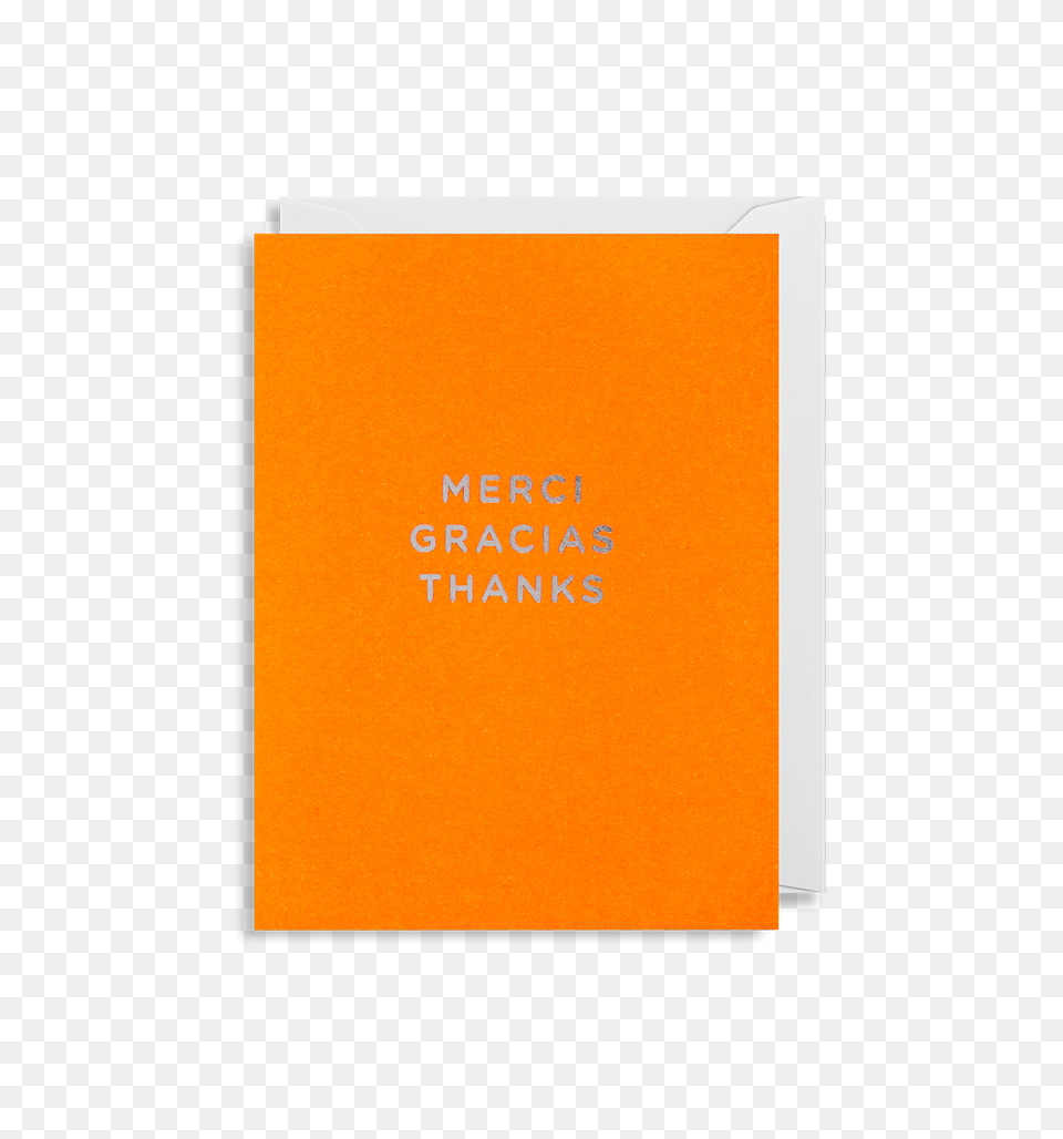 Merci Gracias Mini Card, Book, Page, Publication, Text Free Png