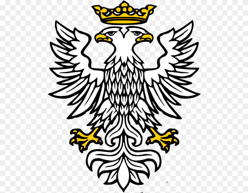 Mercian Eagle Double Headed Heraldic Eagle, Emblem, Symbol, Person, Face Free Png Download