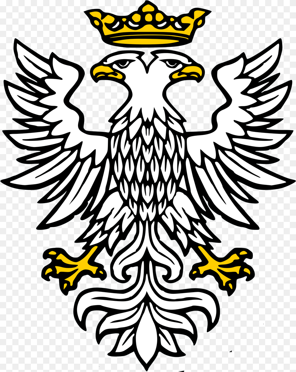 Mercian Eagle Heraldic Double Headed Eagle, Emblem, Symbol, Person, Face Png Image