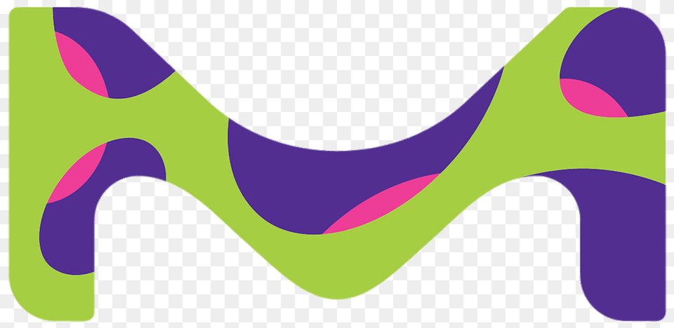 Merck Kgaa Logo M Green And Purple, Art, Graphics, Modern Art Free Transparent Png