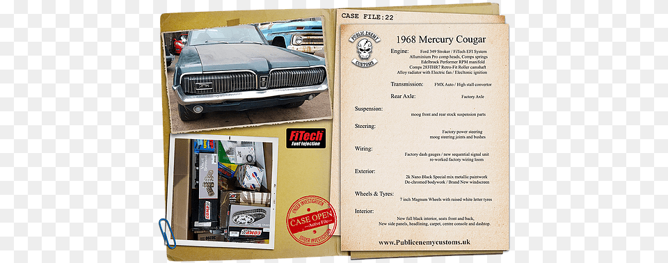 Mercury Couger Antique Car, Advertisement, Poster, Transportation, Vehicle Free Png