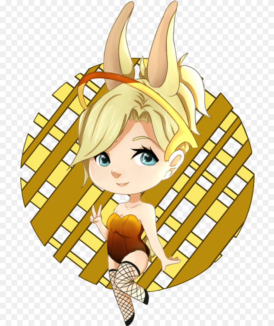 Mercy Bunny Charm Sombra Bunny, Face, Head, Person, Baby Free Png