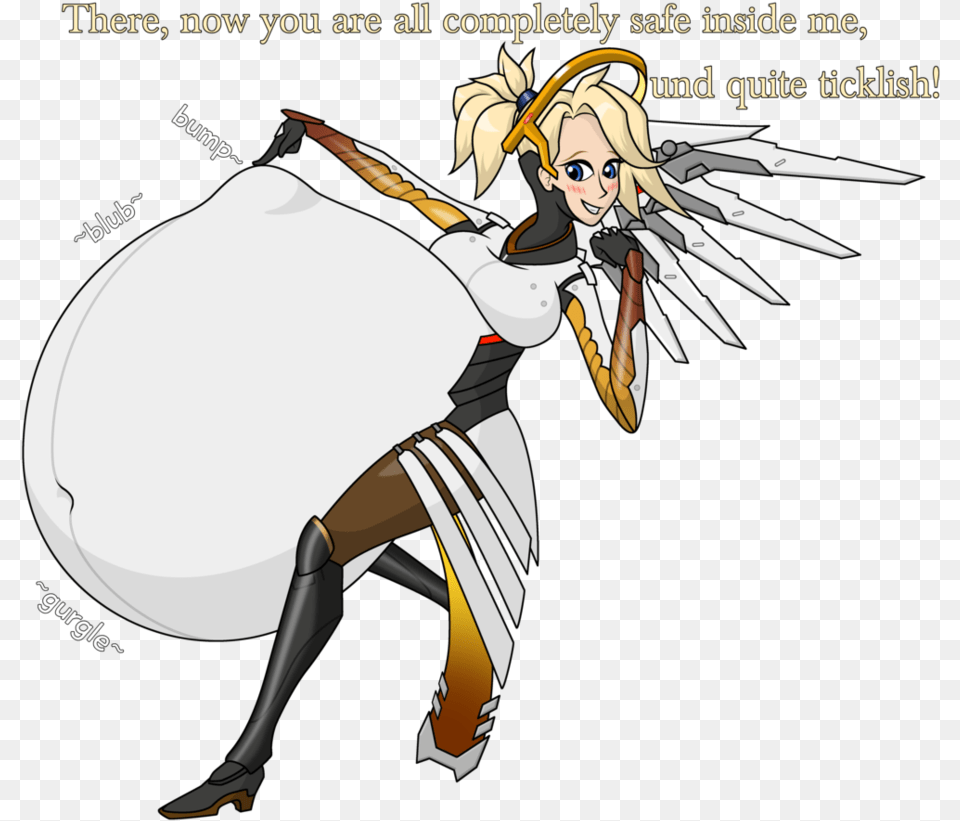 Mercy Carries The Team By Graphitedrake Mercy Carries The Team Overwatch, Book, Comics, Publication, Adult Free Transparent Png