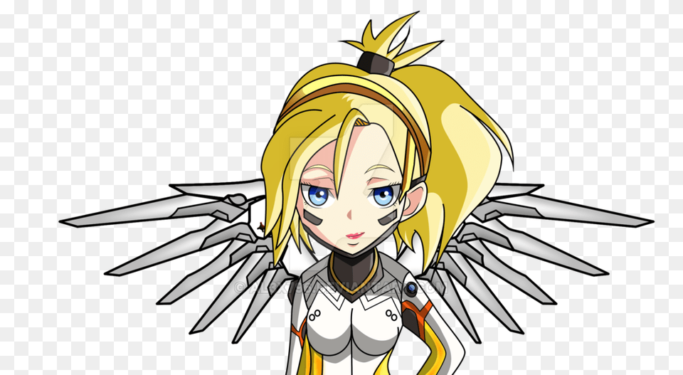Mercy Chibi Overwatch, Book, Comics, Publication, Adult Png Image
