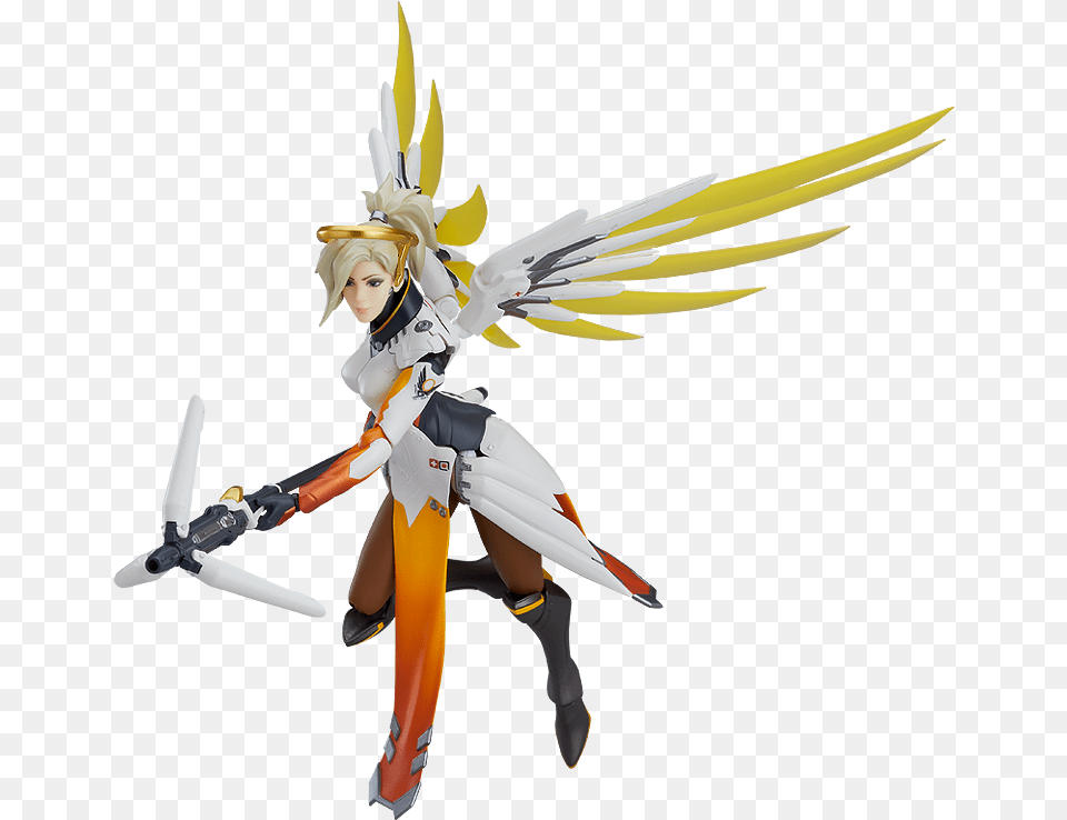 Mercy Figma Mercy Action Figure, Book, Comics, Publication, Clothing Free Transparent Png