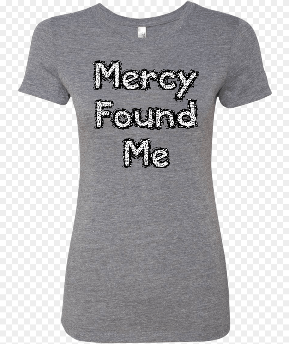 Mercy Found Me Woman39s Christian T Shirt With Peace, Clothing, T-shirt, Person Free Png Download