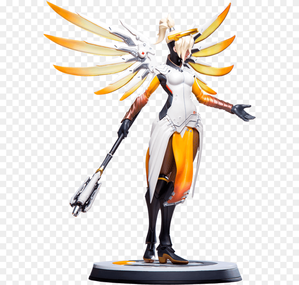 Mercy Overwatch Statue, Figurine, Adult, Female, Person Free Transparent Png