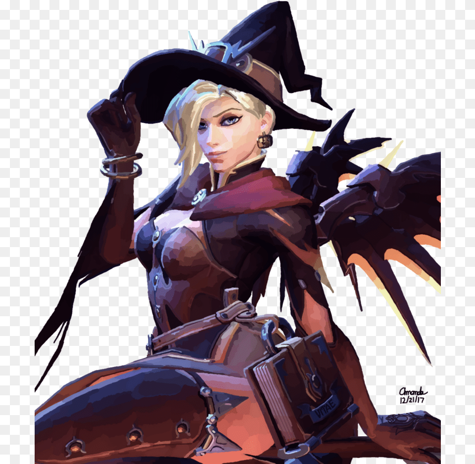 Mercy Witch Mercy Witch Skin Overwatch, Adult, Female, Person, Woman Png