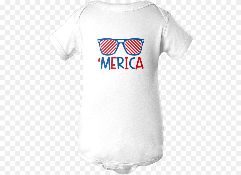 Merica Apparels Babyinfant Onesie White Nb Active Shirt, Clothing, T-shirt Free Transparent Png