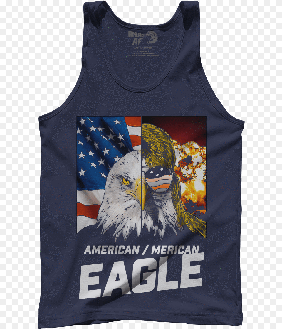 Merican Eagle America Eagle, Clothing, Tank Top, Animal, Bird Free Png