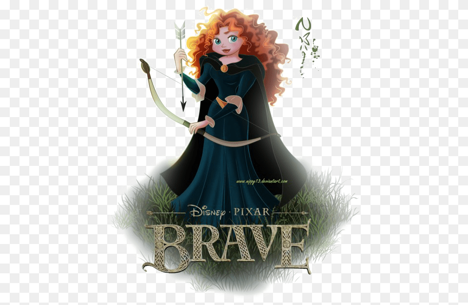 Merida File Brave Disney, Publication, Book, Adult, Person Free Transparent Png