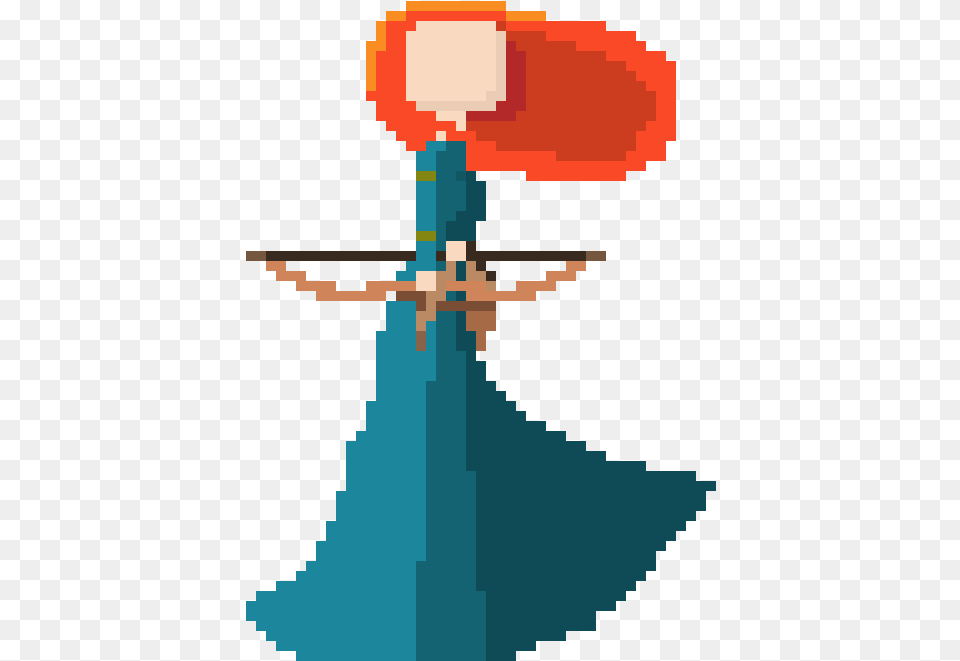 Merida Pixel Art, Formal Wear, Weapon Free Transparent Png