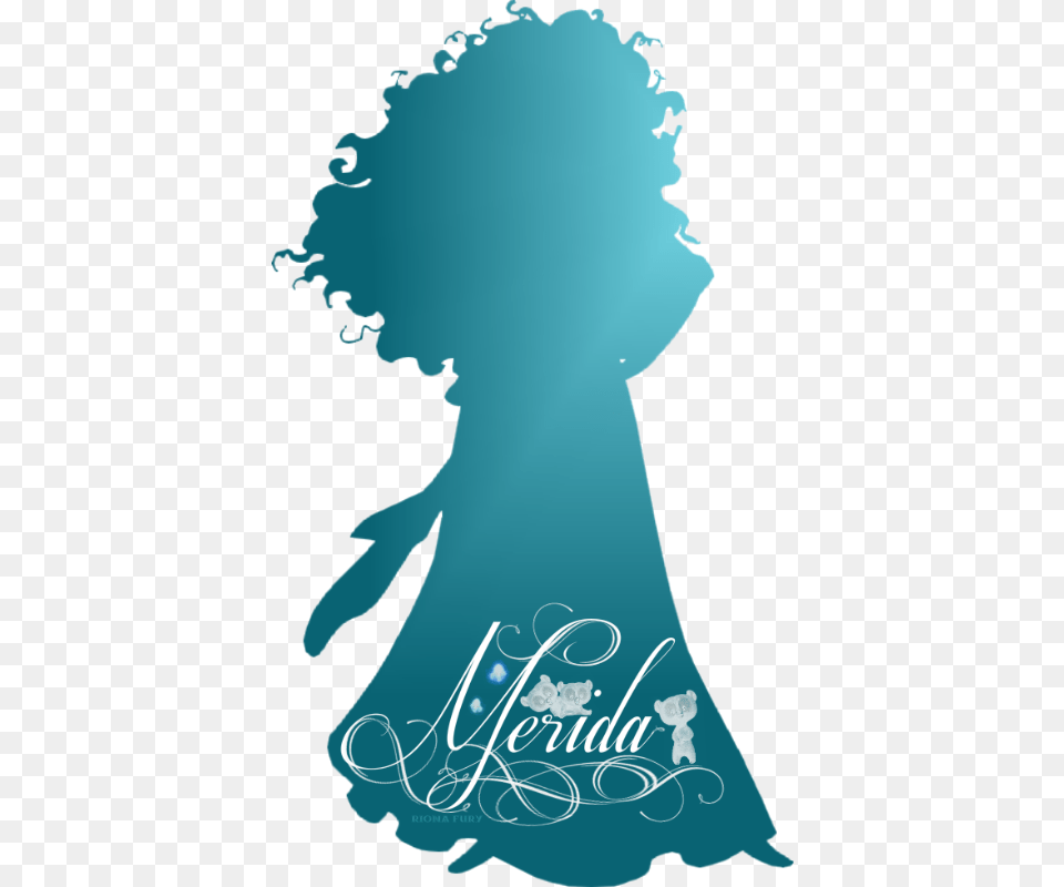 Merida Silhouette Disney Princess Silhouette, Art, Graphics, Adult, Female Png Image