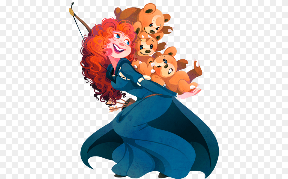 Merida Teddiursa Discovered, Art, Graphics, Performer, Person Png