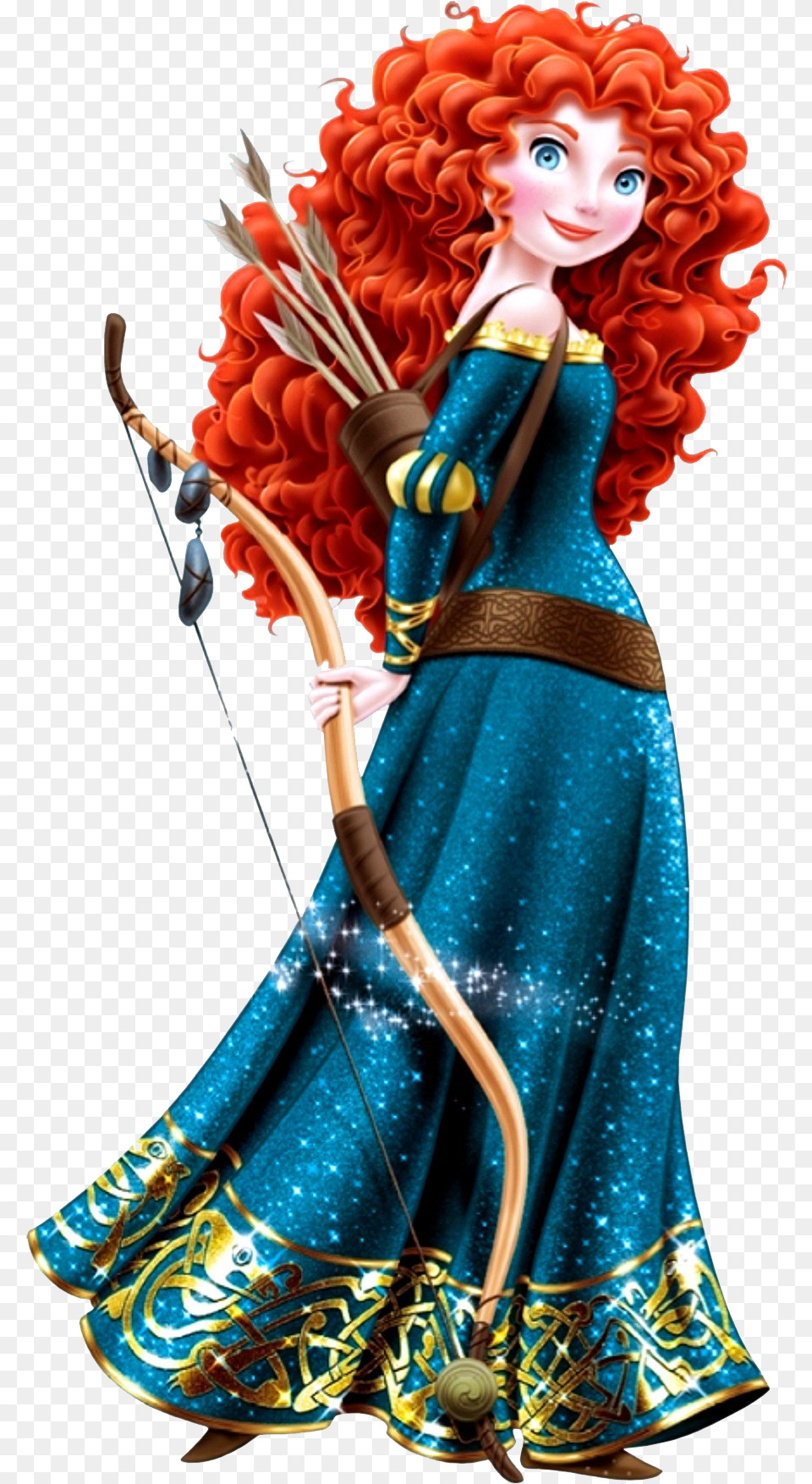 Merida Transparent Image Princess Merida, Clothing, Dress, Adult, Weapon Free Png Download