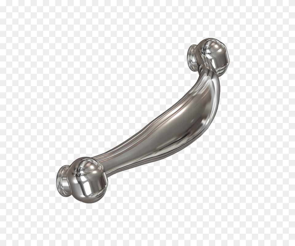 Merillat Masterpiece Polished Nickel Crescent Pull Center Pull, Handle, Smoke Pipe, Sink, Sink Faucet Png