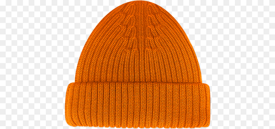 Merino Wool Hat Orange Beanie, Cap, Clothing, Person Png