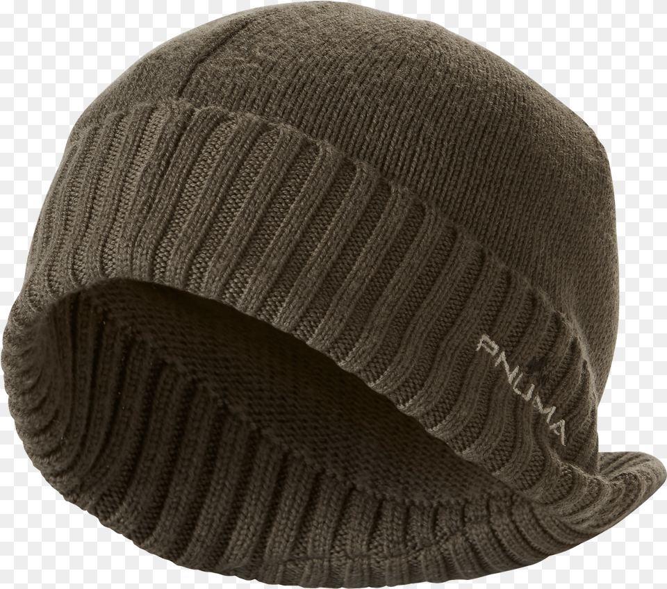 Merino Wool Visor Beanie By Pnuma Outdoors, Cap, Clothing, Hat, Hosiery Free Png