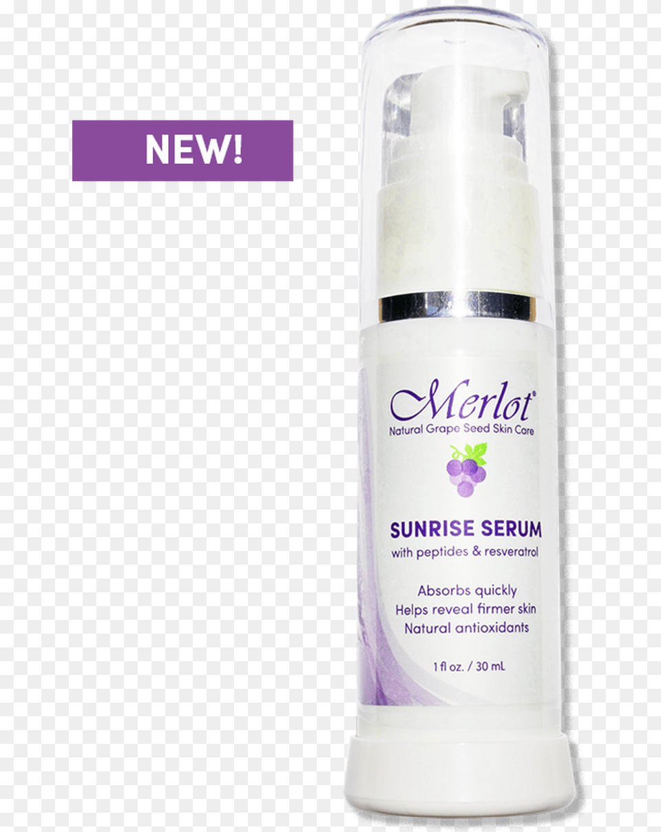 Merlot Skincare Sunrise Serum Lovely, Cosmetics, Bottle, Alcohol, Beer Free Png Download