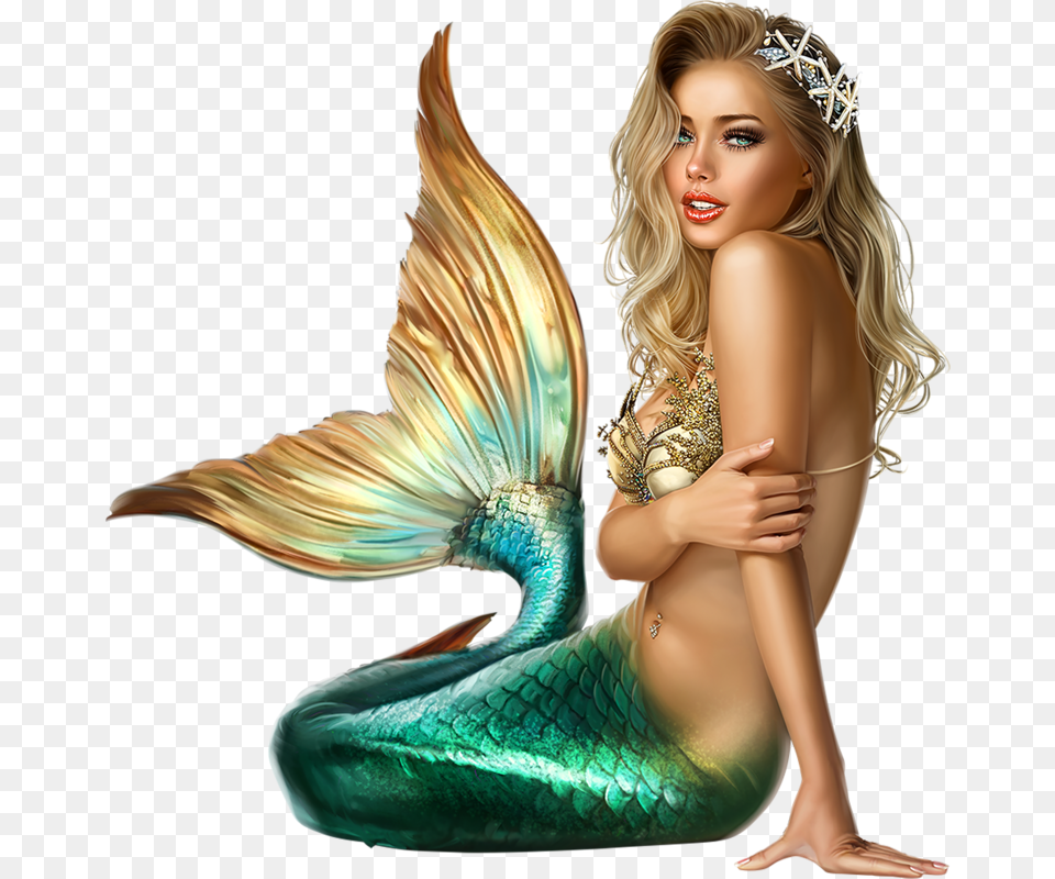 Mermaid, Accessories, Adult, Female, Person Free Png Download