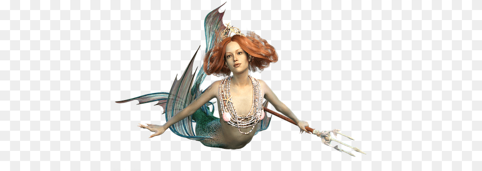 Mermaid Cutlery, Fork, Adult, Female Png Image