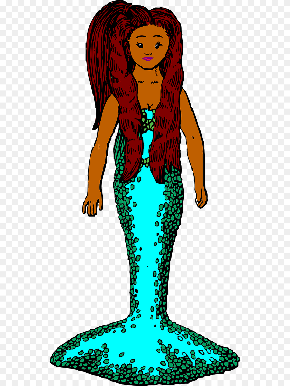 Mermaid, Adult, Person, Female, Woman Free Png