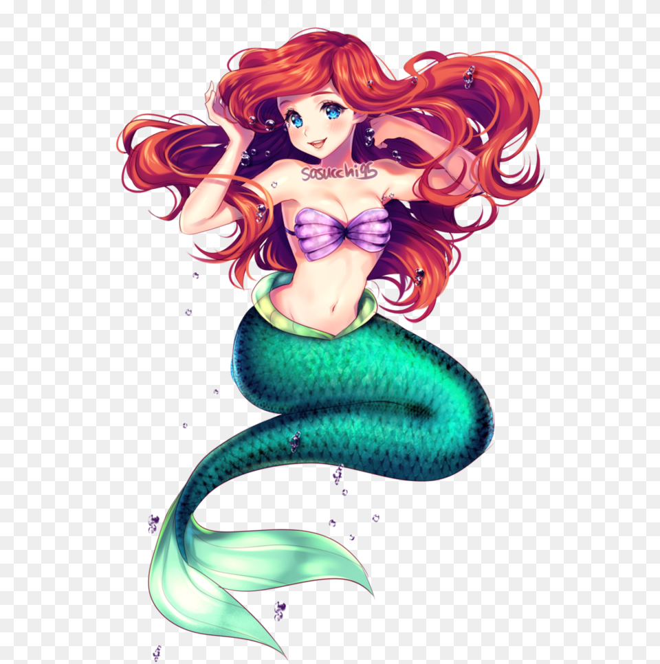 Mermaid, Graphics, Art, Book, Comics Free Png Download