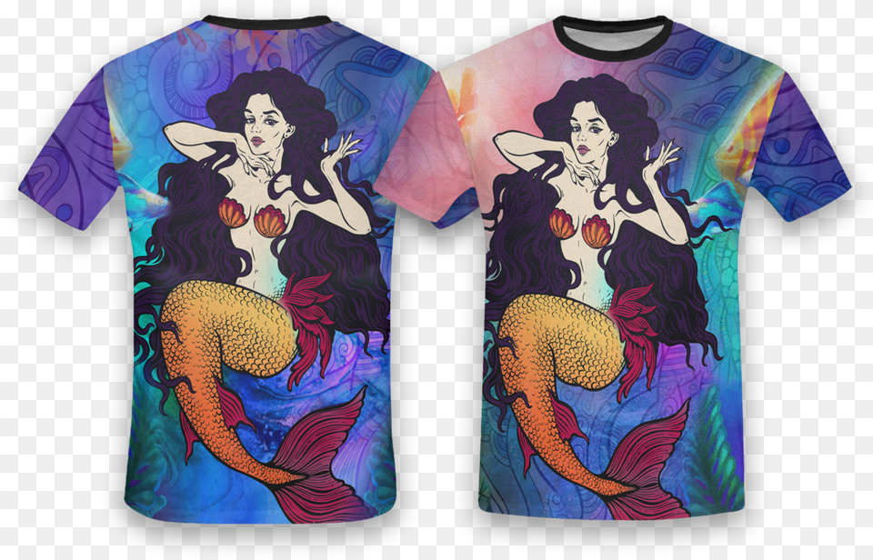 Mermaid, Clothing, T-shirt, Person, Face Free Transparent Png