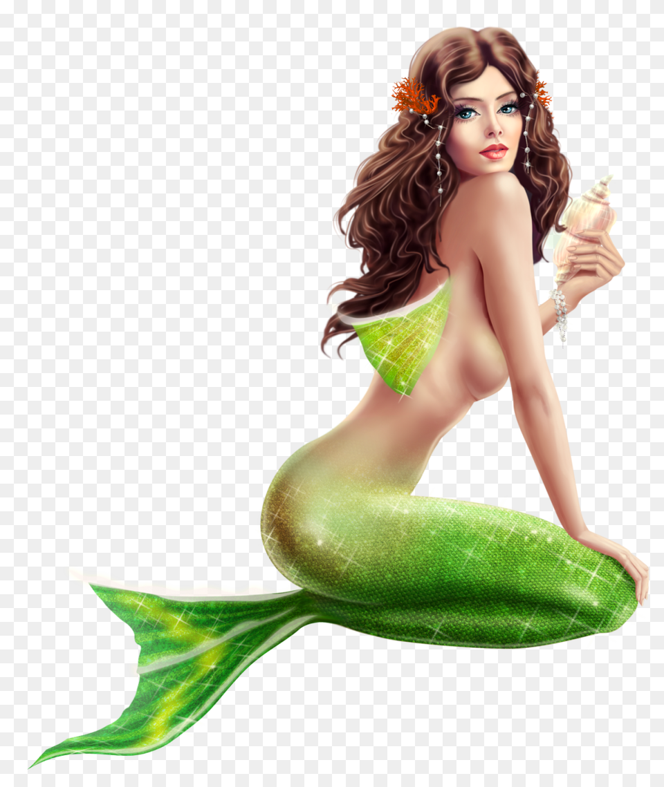 Mermaid, Adult, Person, Woman, Female Png