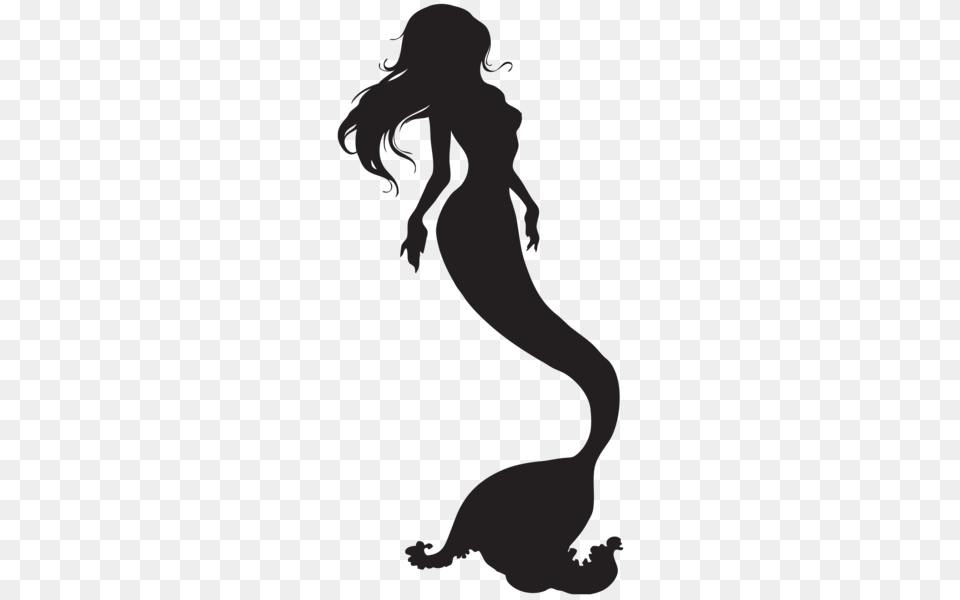 Mermaid, Person, Silhouette Free Png
