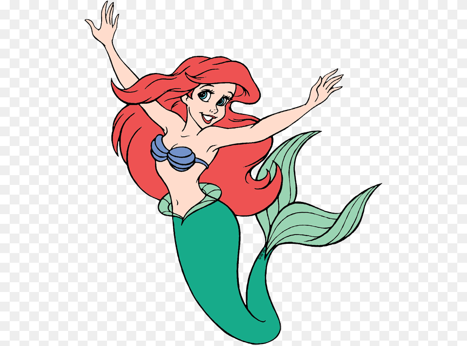 Mermaid Ariel Clip Art Cartoon, Baby, Person, Face, Head Free Png Download
