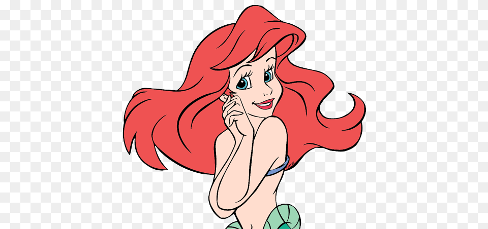 Mermaid Ariel Clip Art Disney Clip Art Galore, Baby, Person, Book, Comics Png Image