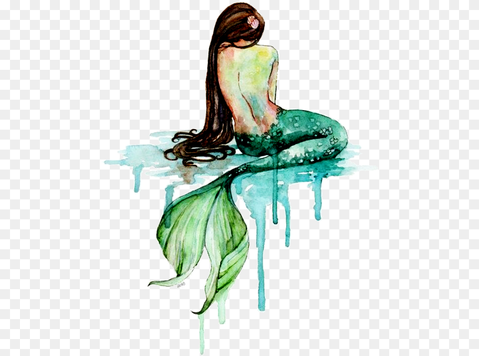 Mermaid Art, Ice, Painting, Outdoors, Adult Free Png Download