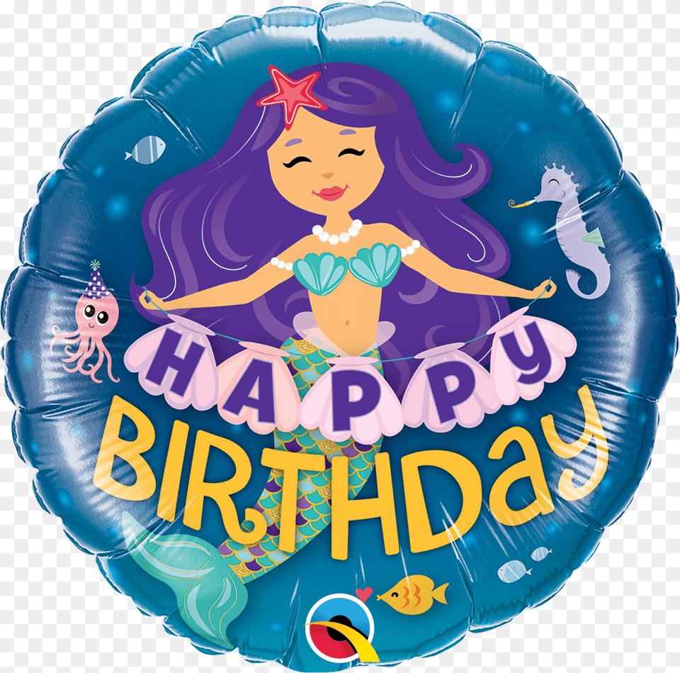 Mermaid Balloons Qualatex, Balloon, Baby, Person, Face Free Png