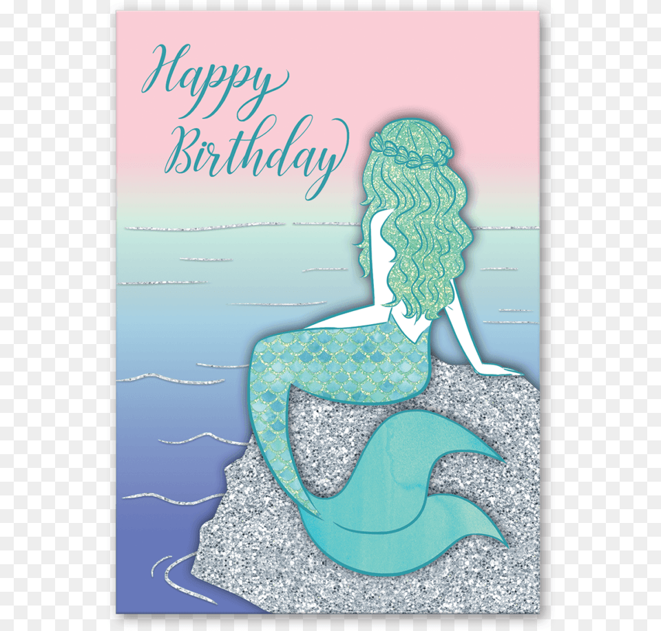 Mermaid Birthday Cards, Book, Publication, Turquoise, Adult Png