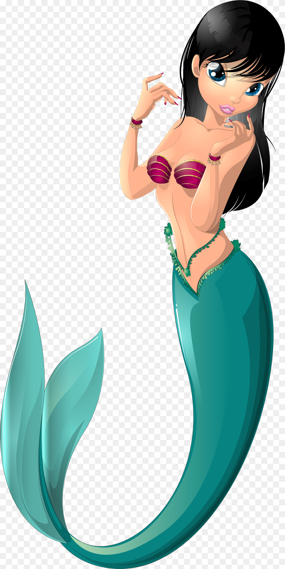 Mermaid Cartoon, Art, Graphics, Adult, Person Free Transparent Png