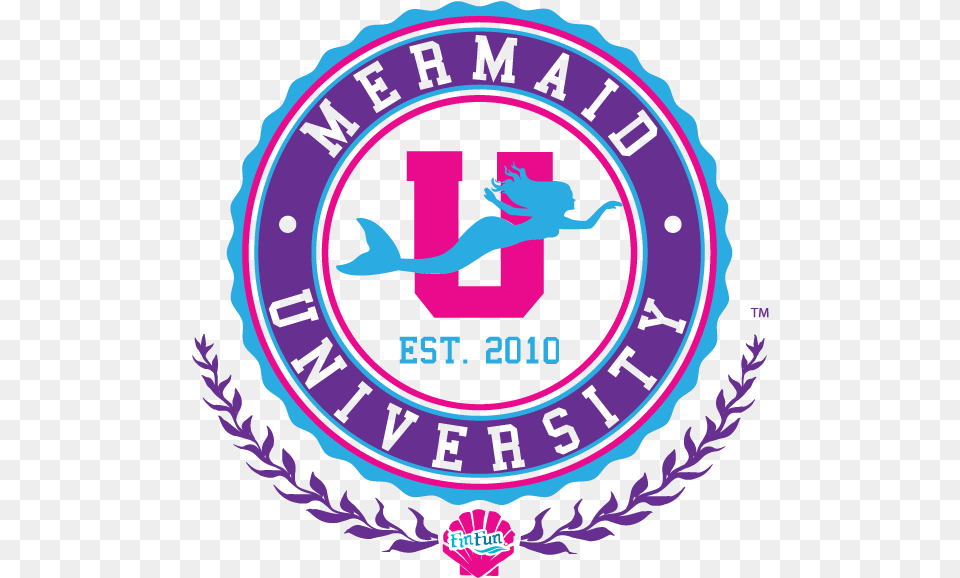Mermaid Classes Logo Mermaid University, Emblem, Symbol, Badge, Purple Png