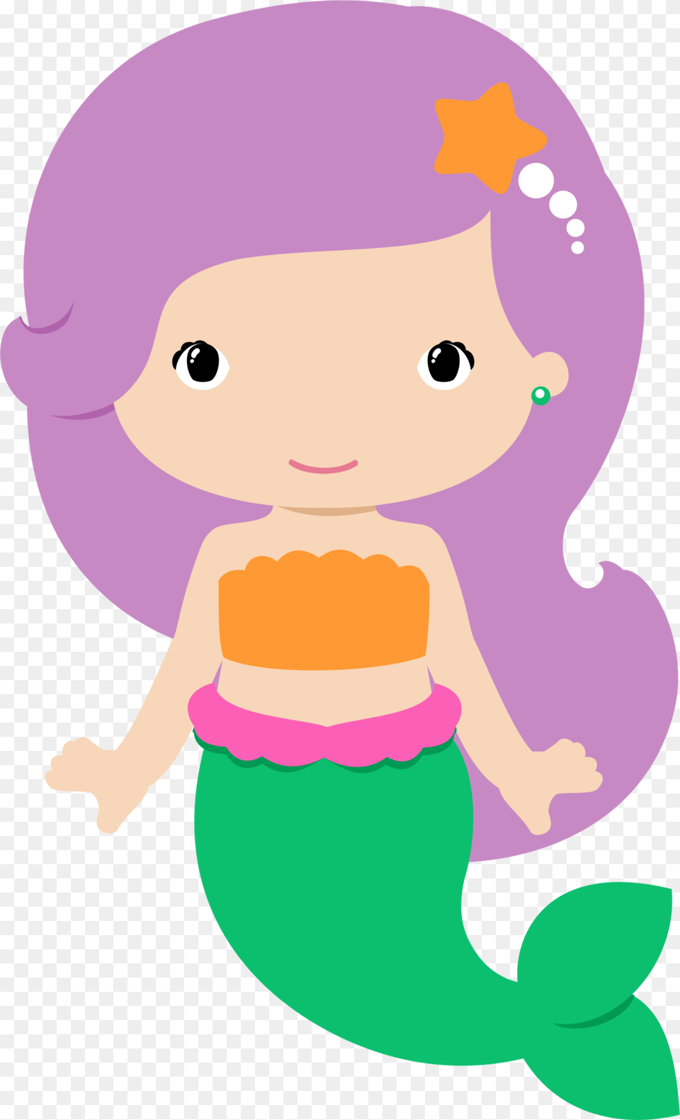 Mermaid Clip Art Vector Pattern Mermaid Baby, Person, Face, Head Free Png Download