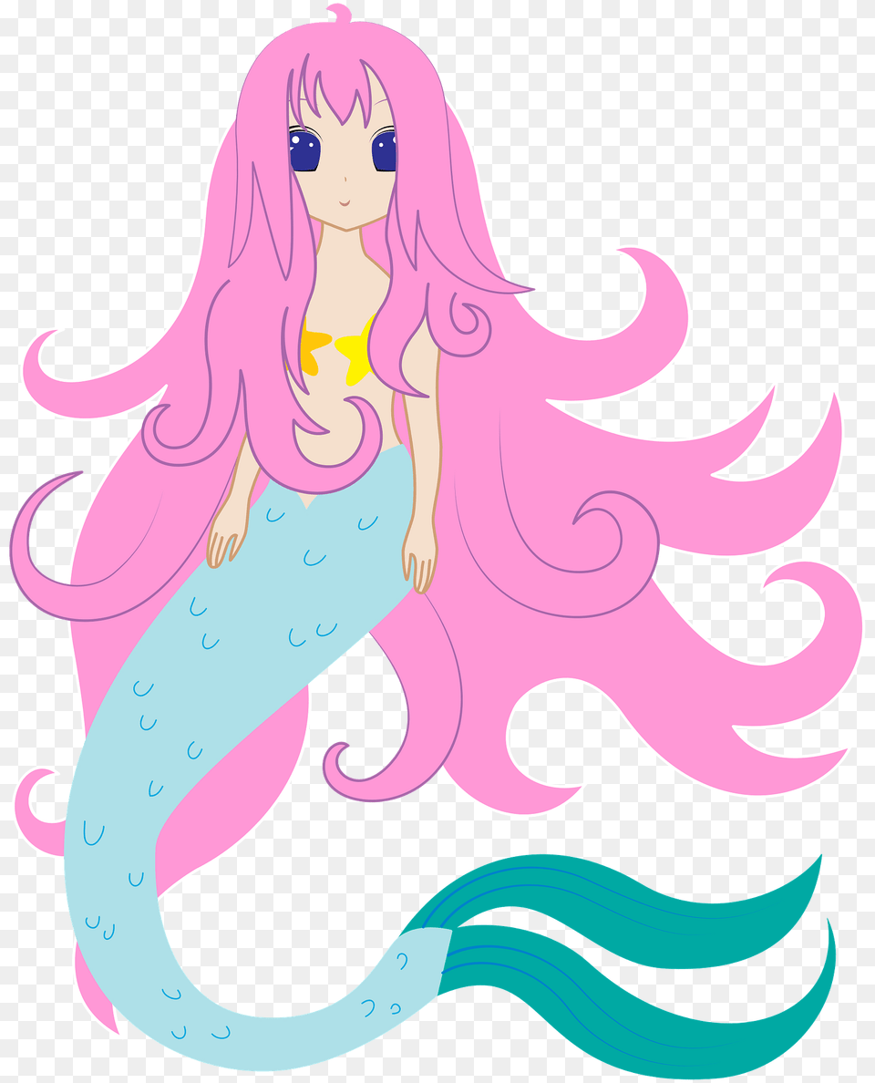 Mermaid Clipart, Book, Comics, Publication, Face Png Image