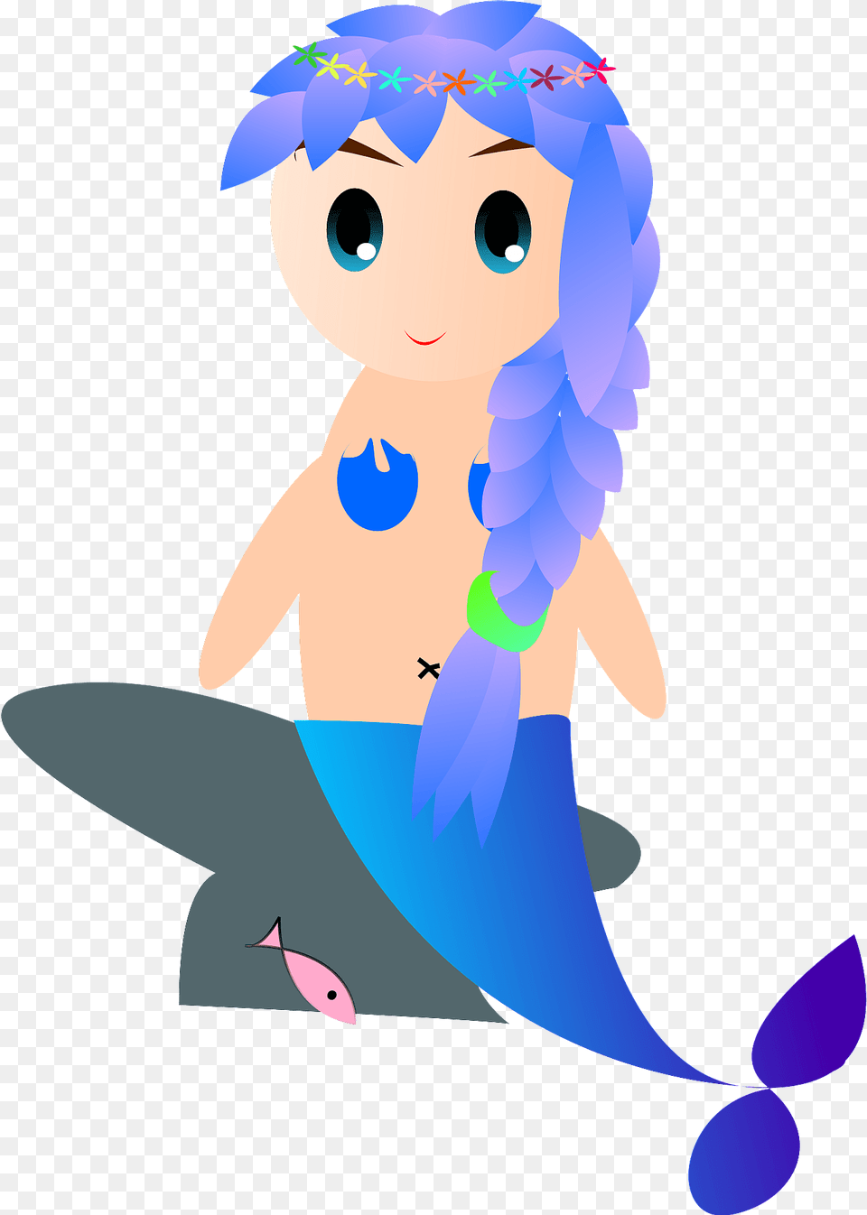 Mermaid Clipart, Baby, Person, Face, Head Png