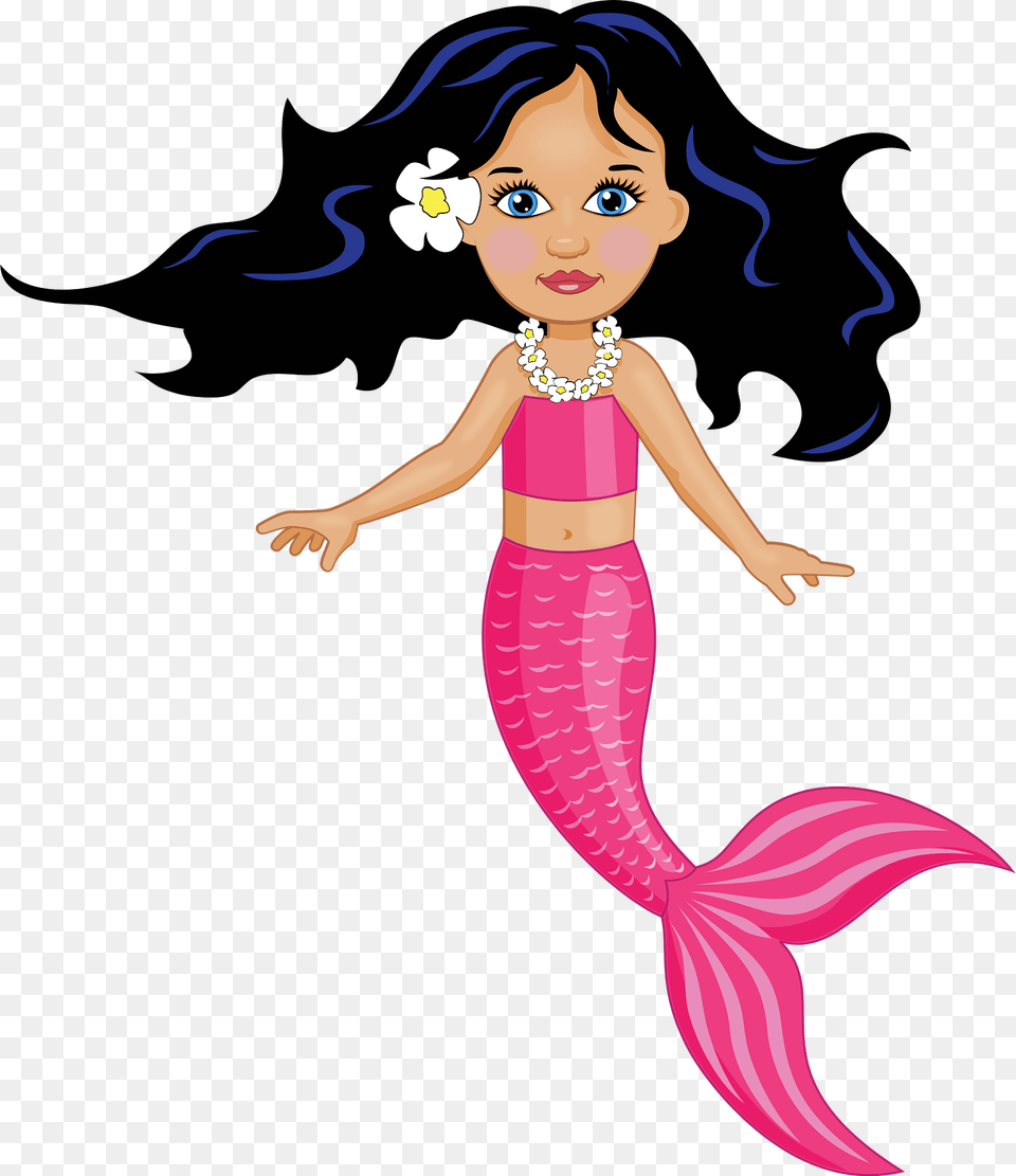 Mermaid Clipart, Baby, Person, Head, Face Free Transparent Png