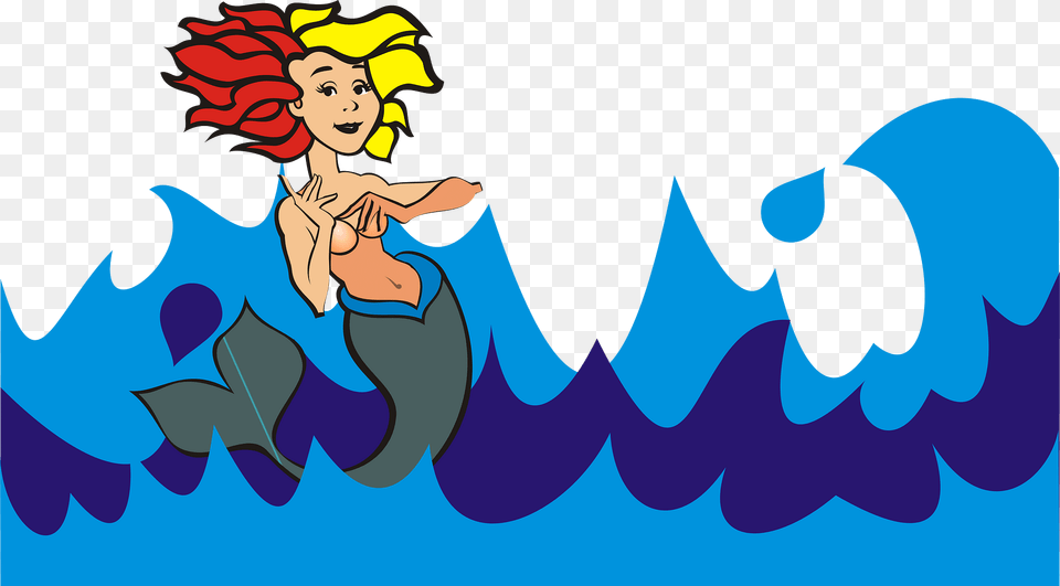 Mermaid Clipart, Cartoon, Person, Face, Head Free Transparent Png