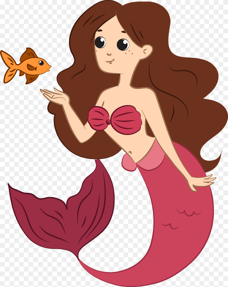 Mermaid Clipart, Person, Cartoon, Face, Head Png Image