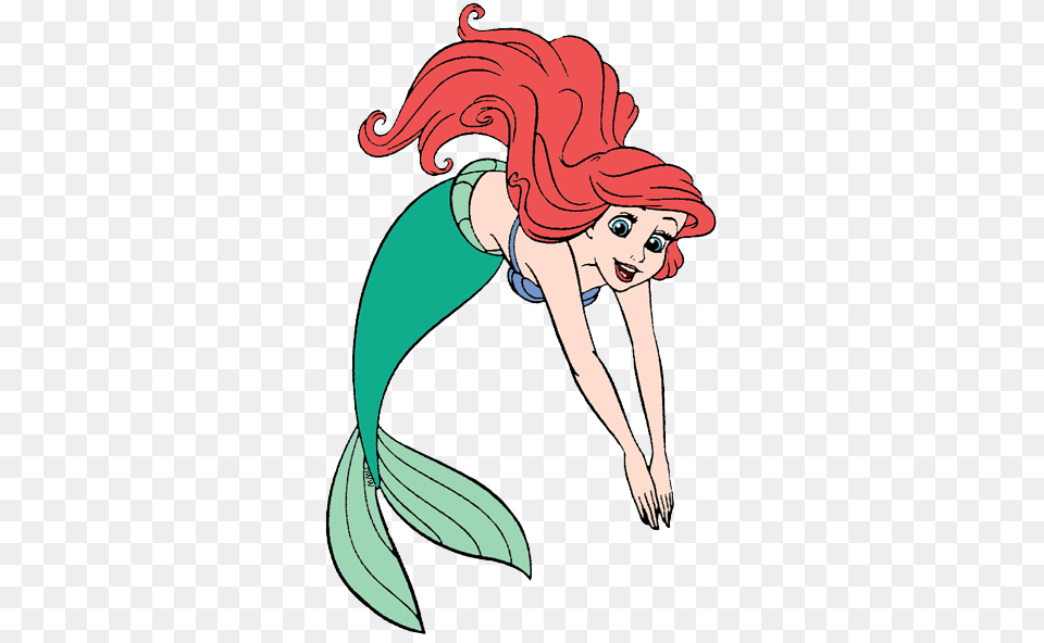 Mermaid Clipart Diving, Baby, Person, Face, Head Free Png