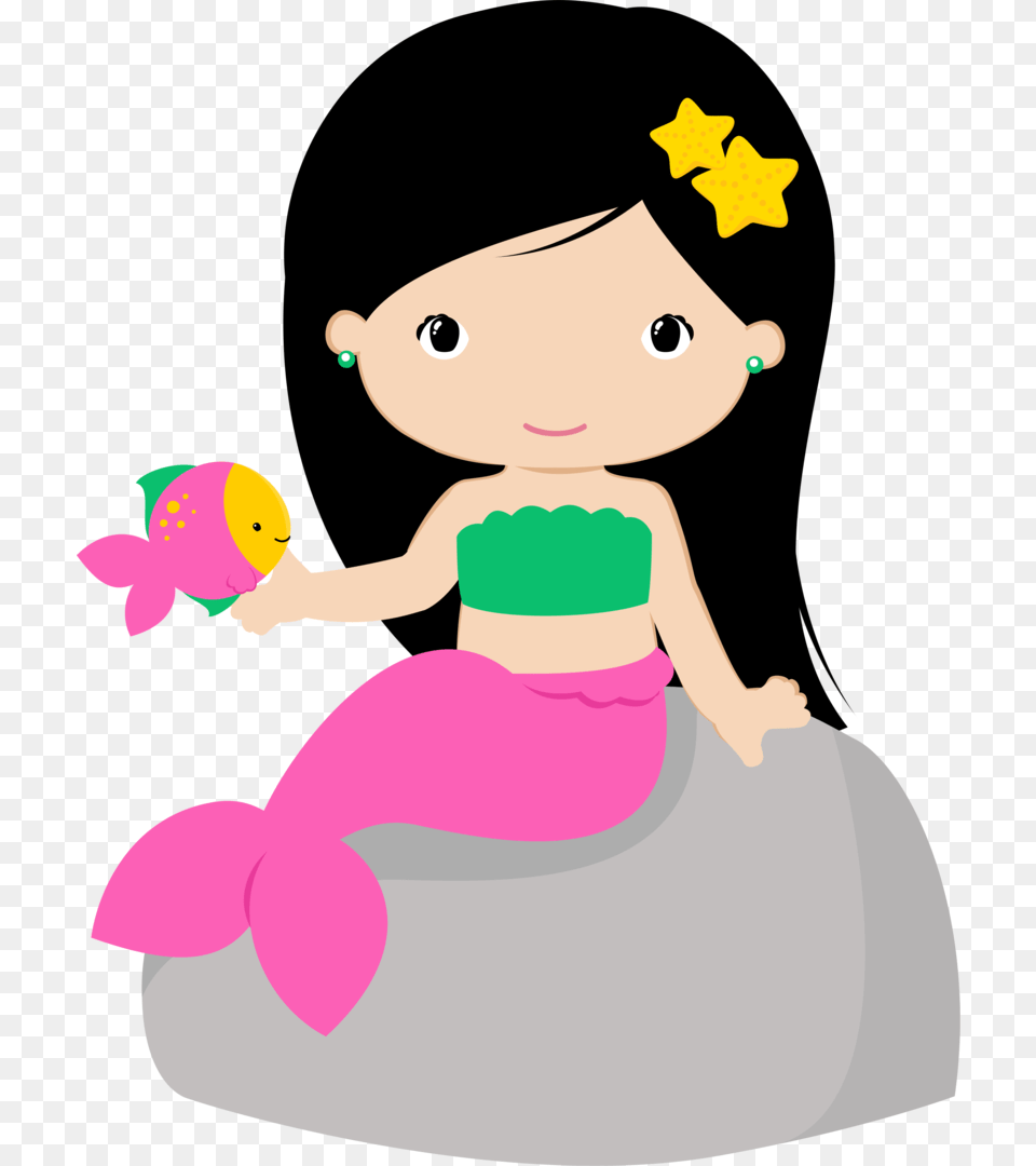 Mermaid Clipart Download Mermaid On Rock Clipart, Birthday Cake, Cake, Cream, Dessert Png Image